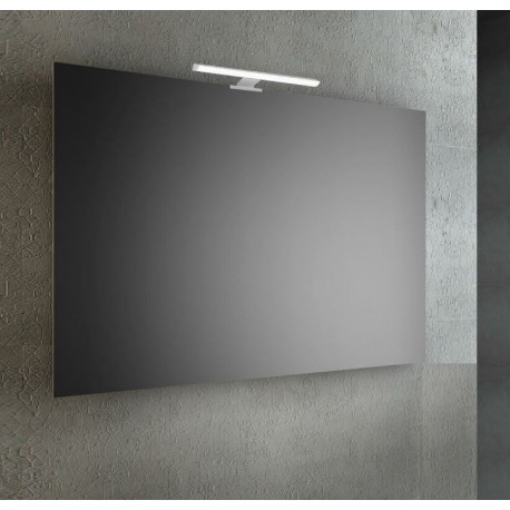 SPECCHIO DA BAGNO VENEZIA  RETTANGOLARE 100 X 70 cm CON LAMPADA LED da 30 cm