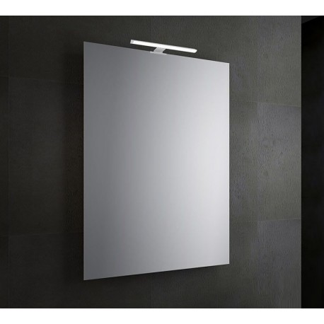 SPECCHIO DA BAGNO VENEZIA  RETTANGOLARE 80 X 60 cm CON LAMPADA LED da 30 cm