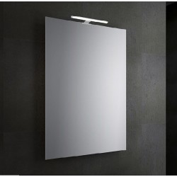 SPECCHIO DA BAGNO VENEZIA  RETTANGOLARE 70 X 50 cm CON LAMPADA LED da 30 cm