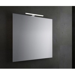 SPECCHIO DA BAGNO VENEZIA  QUADRATO 70 X 70 cm CON LAMPADA LED da 30 cm