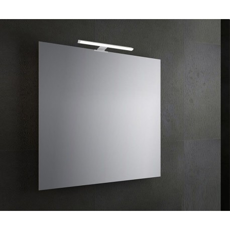 SPECCHIO DA BAGNO VENEZIA QUADRATO       70 X 70 cm CON LAMPADA LED da 30 cm