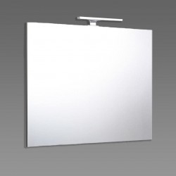 SPECCHIO DA BAGNO REVERSIBILE MODELLO VALENZIA CON LAMPADA LED DA 20 cm INCLUSA 80 X 70