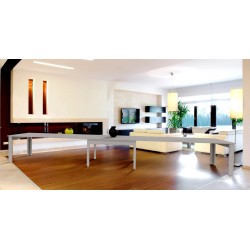 TAVOLO RETTANGOLARE MAXI  ROMA 10 ALLUNGABILE A 5 METRI E 60 CM.  CON 10 ALLUNGHE  DA 40 CM