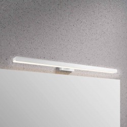 APPLIQUE LUCE LED  A MURO DA CM 75  IN ALLUMINIO BIANCO GOFFRATO LUCE CALDA