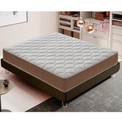 MATERASSO 1PIAZZA E MEZZA  ORTOPEDICO 140 X 190 MODELLO NAPOLI CON 1600 MOLLE INSACCHETTATE E MEMORY FOAM  H. 25 CM.