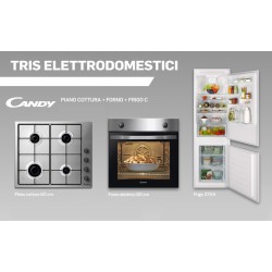 TRIS ELETTRODOMESTICI CANDY  INCASSO  FRIGO CON CONGELATORE DOPPIA PORTA  / FORNO / PIANO COTTURA