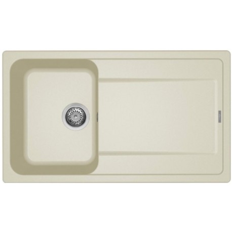LAVELLO INCASSO ELLECI GRANITEK 86X50  1 VASCA CON GOCCIOLATOIO REVERSIBILE FINITURA BIANCO ANTICO OPACO