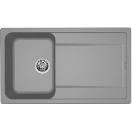 LAVELLO INCASSO ELLECI GRANITEK 86X50  1 VASCA CON GOCCIOLATOIO REVERSIBILE FINITURA CEMENTO OPACO