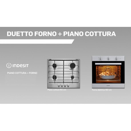 DUETTO ELETTRODOMESTICI INDESIT  INCASSO COMPOSTO DA:  FORNO VENTILATO MULTIFUNZIONE/ PIANO COTTURA DA 60 4 GAS