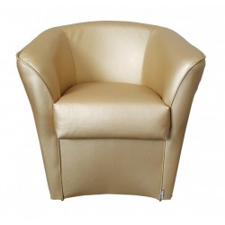 POLTRONCINA MODERNA IMPERIAL IN SIMILPELLE ORO