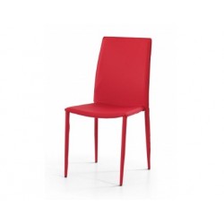 SEDIA LINDA  IN TESSUTO  ROSSO  ANTIMACCHIA