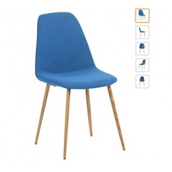 SEDIA SKY TESSUTO BLU BALTICO ANTIMACCHIA
