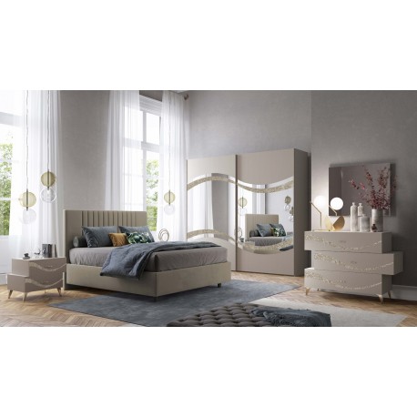 CAMERA MATRIMONIALE LUXOR CON LETTO CONTENITORE