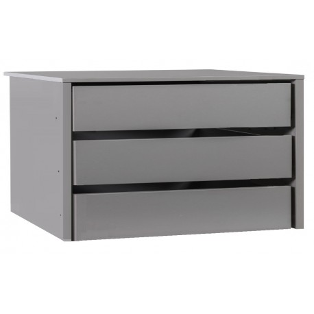 CASSETTIERA INTERNA ARMADIO EMPORIO COMPOSAD FINITURA GRIGIO PERLA 3 CASSETTI L. 96,4 P. 50 H. 67 CM.