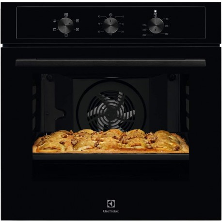 FORNO INCASSO ELETTROLUX SERIE 300 ESTETICA NERO MULTIFUNZIONE 68L COTTURA UNIFORME - PULIZIA AQUACLEAN CLASSE A