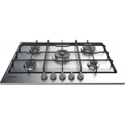 PIANO DI COTTURA INDESIT  INCASSO 5 FUOCHI A GAS  INOX