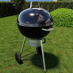 BARBECUE ROTONDO  CON GRIGLIA IN ACCIAIO ALIMENTATO A CARBONE DIAMETRO 57 CM.