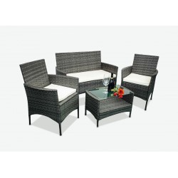 SET RELAX DA GIARDINO IN RATTAN SINTETICO MODELLO ANDRIANA
