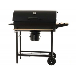 BARBECUE ROYAL 2 CON COPERCHIO-ALIMENTATO A CARBONE  CON RACCOGLITORE CENERE ESTRAIBILE GRIGLIE IN ACCIAIO