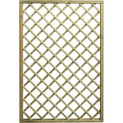 PANNELLO GRIGLIATO RETTANGOLARE IN LEGNO DI PINO MASSELLO IMPREGNATO E TRATTATO IN AUTOCLAVE USO INTERNO ED ESTERNO 120 X 180 CM