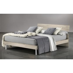 LETTO MATRIMONIALE  LADY OLMO NATURALE CON GIROLETTO