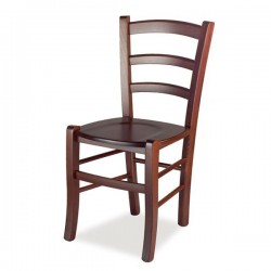 SEDIA CLASSICA MODELLO BASSANO  CON FONDELLO IN LEGNO MASSELLO NOCE